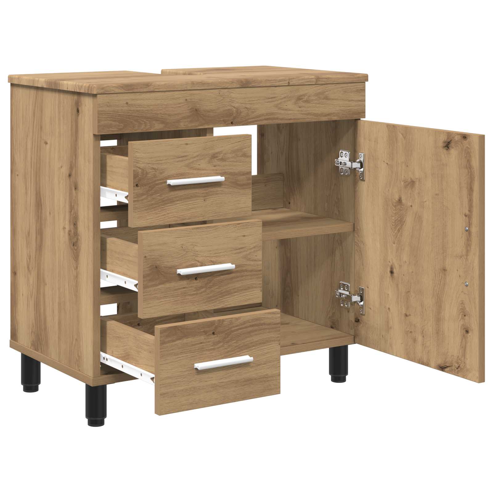 Έπιπλο μπάνιου Artisan Δρυς 60 x 35 x 60 εκ. Επεξεργασμένο Ξύλο - Pakobazaar