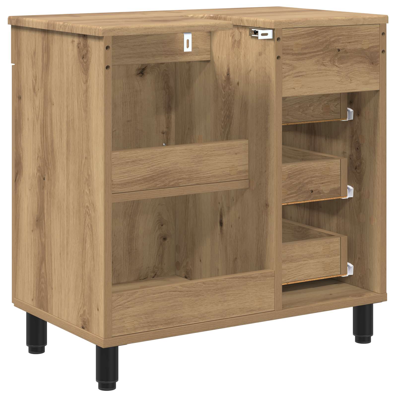 Έπιπλο μπάνιου Artisan Δρυς 60 x 35 x 60 εκ. Επεξεργασμένο Ξύλο - Pakobazaar