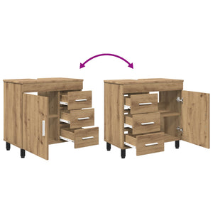 Έπιπλο μπάνιου Artisan Δρυς 60 x 35 x 60 εκ. Επεξεργασμένο Ξύλο - Pakobazaar