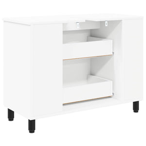 Έπιπλο μπάνιου Λευκό 80 x 35 x 60 cm Επεξεργασμένο Ξύλο - Pakobazaar