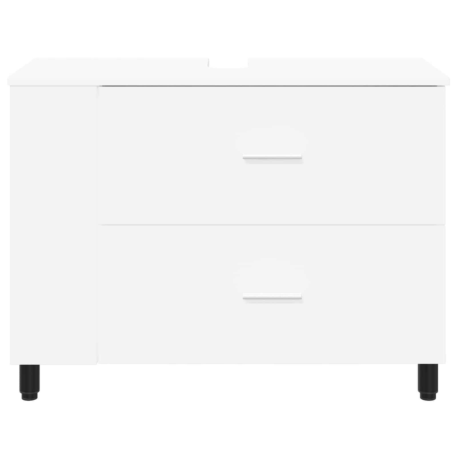 Έπιπλο μπάνιου Λευκό 80 x 35 x 60 cm Επεξεργασμένο Ξύλο - Pakobazaar