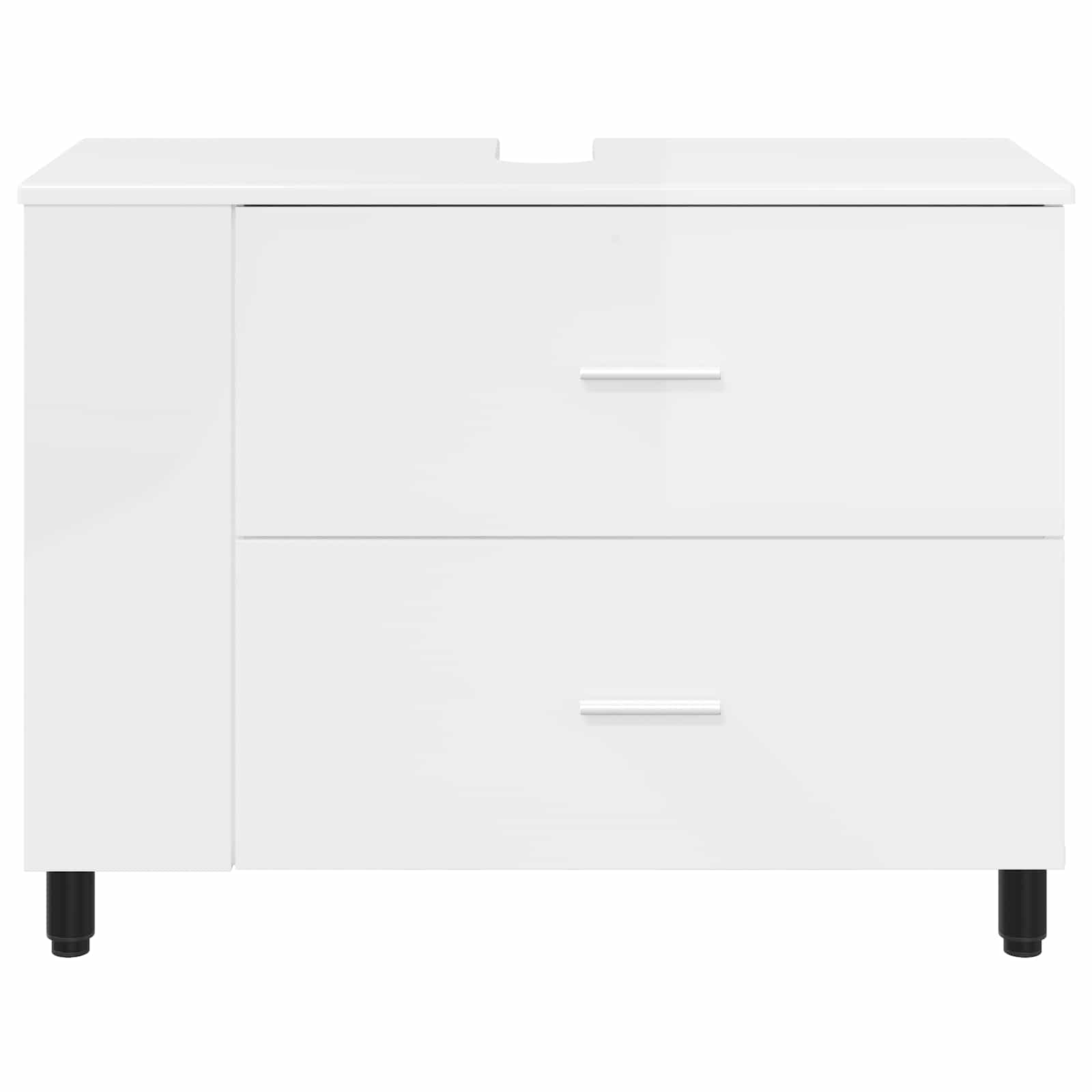 Έπιπλο μπάνιου Γυαλιστερό Λευκό 80 x 35 x 60 cm - Pakobazaar
