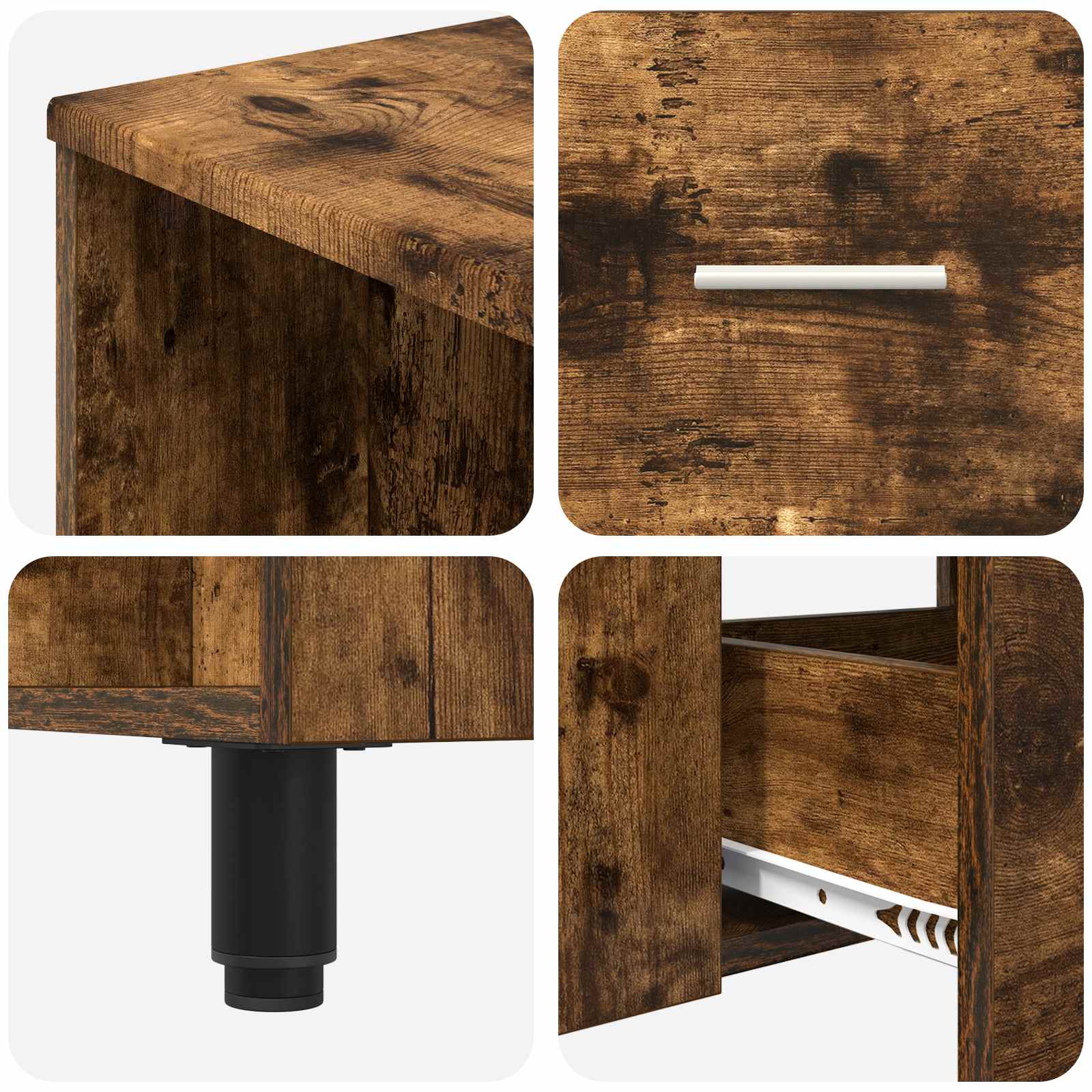 Έπιπλο μπάνιου Καπνισμένο Ξύλο Δρυός 80 x 35 x 60 cm - Pakobazaar