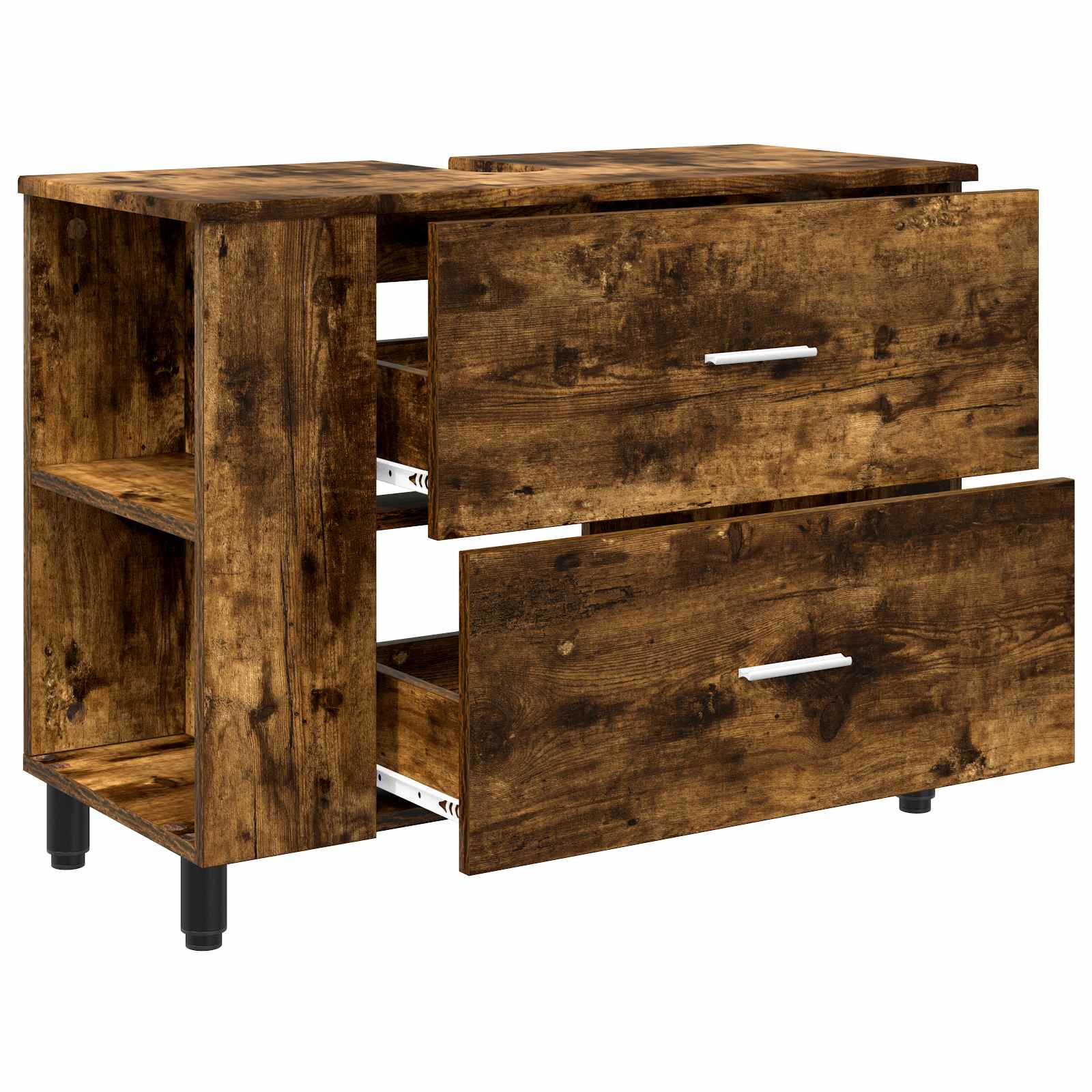 Έπιπλο μπάνιου Καπνισμένο Ξύλο Δρυός 80 x 35 x 60 cm - Pakobazaar