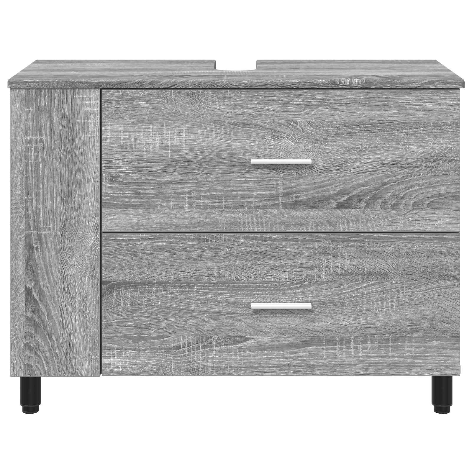 Έπιπλο μπάνιου Γκρι Sonoma 80 x 35 x 60 cm Επεξεργασμένο Ξύλο - Pakobazaar