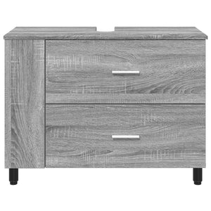 Έπιπλο μπάνιου Γκρι Sonoma 80 x 35 x 60 cm Επεξεργασμένο Ξύλο - Pakobazaar