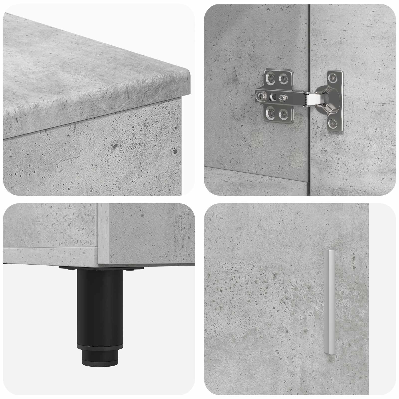Έπιπλο μπάνιου Γκρι Σκυροδέματος 60 x 35 x 60 εκ. - Pakobazaar