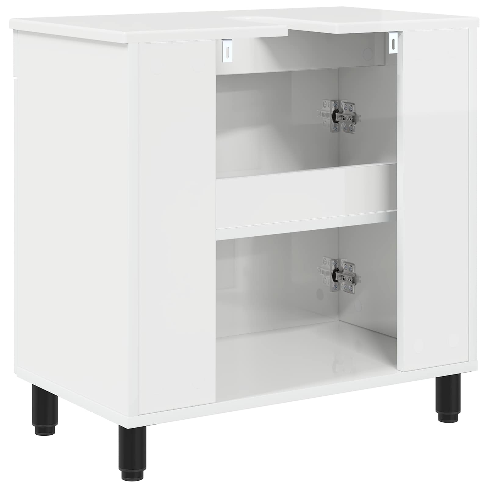 Έπιπλο μπάνιου Γυαλιστερό Λευκό 60 x 35 x 60 εκ. - Pakobazaar