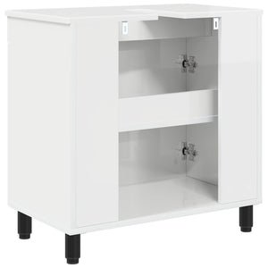 Έπιπλο μπάνιου Γυαλιστερό Λευκό 60 x 35 x 60 εκ. - Pakobazaar