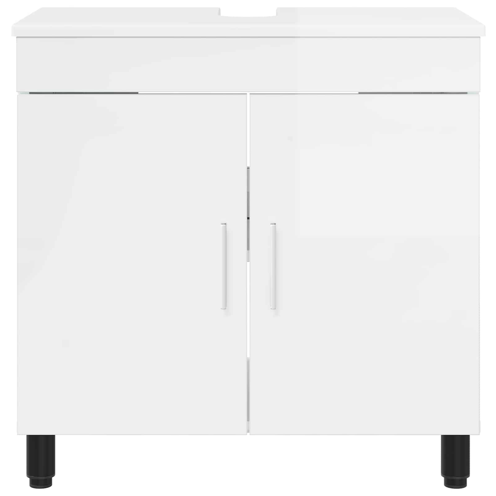 Έπιπλο μπάνιου Γυαλιστερό Λευκό 60 x 35 x 60 εκ. - Pakobazaar