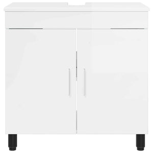 Έπιπλο μπάνιου Γυαλιστερό Λευκό 60 x 35 x 60 εκ. - Pakobazaar