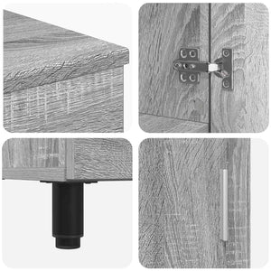 Έπιπλο μπάνιου Γκρι Sonoma 60 x 35 x 60 εκ. Επεξεργασμένο Ξύλο - Pakobazaar