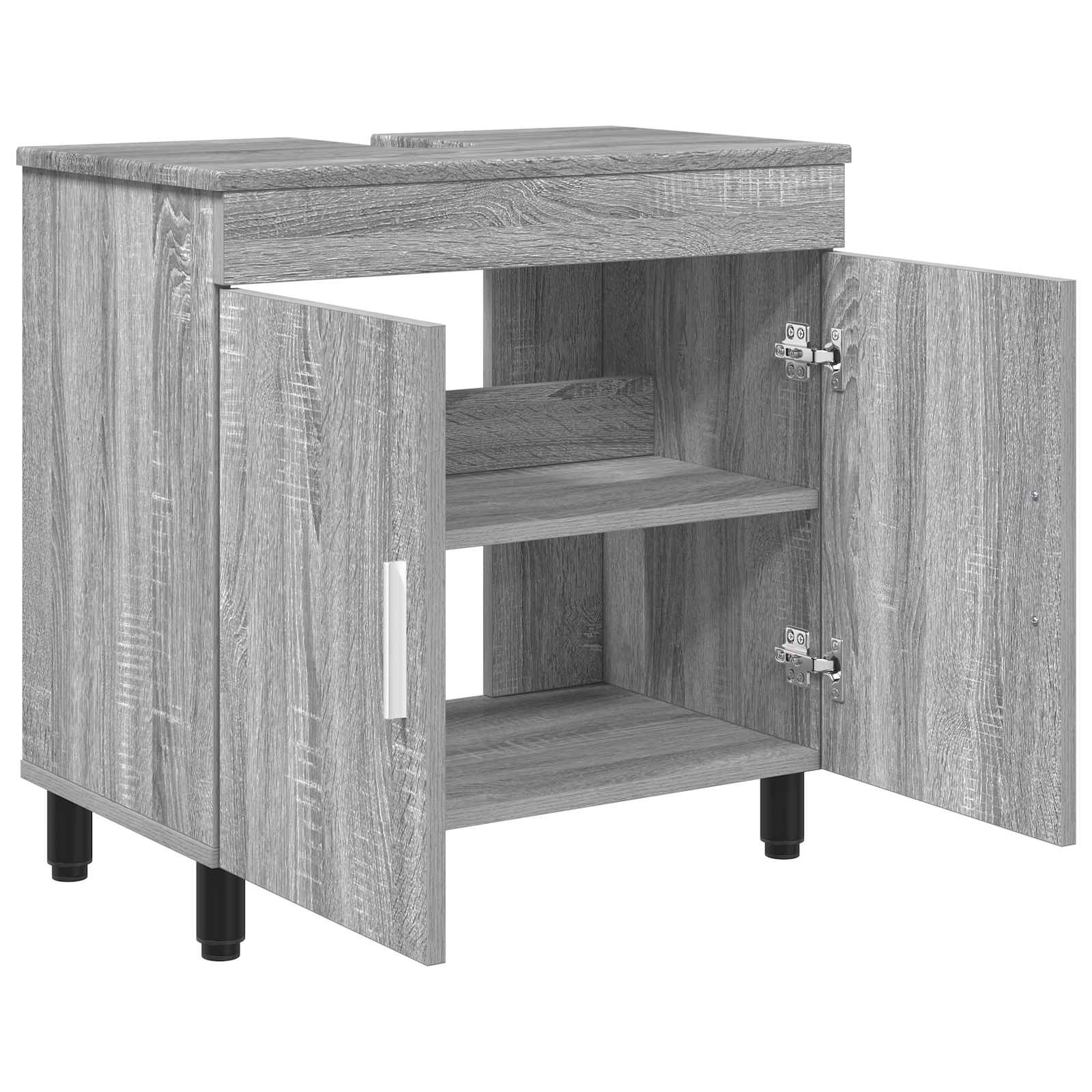Έπιπλο μπάνιου Γκρι Sonoma 60 x 35 x 60 εκ. Επεξεργασμένο Ξύλο - Pakobazaar