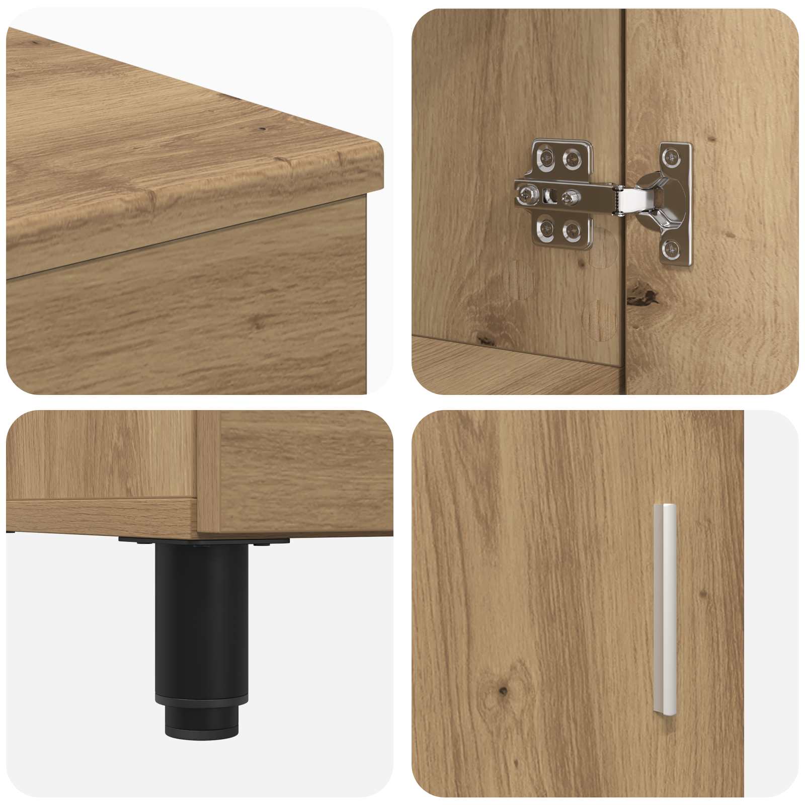 Έπιπλο μπάνιου Artisan Δρυς 60 x 35 x 60 εκ. Επεξεργασμένο Ξύλο - Pakobazaar