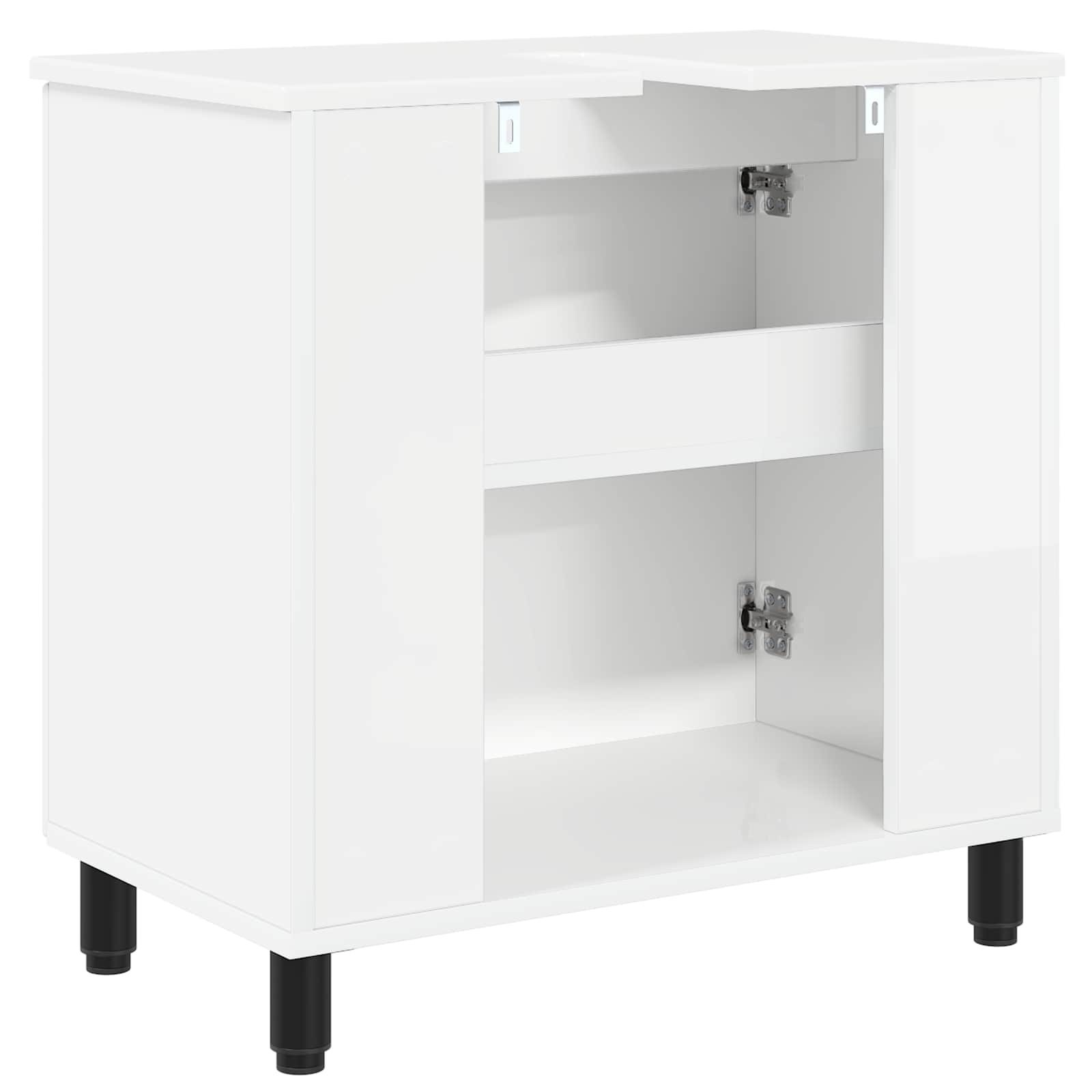 Έπιπλο μπάνιου Γυαλιστερό Λευκό 60 x 35 x 60 εκ. - Pakobazaar
