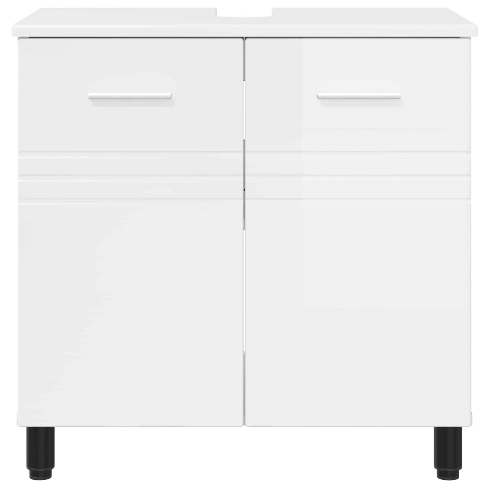 Έπιπλο μπάνιου Γυαλιστερό Λευκό 60 x 35 x 60 εκ. - Pakobazaar