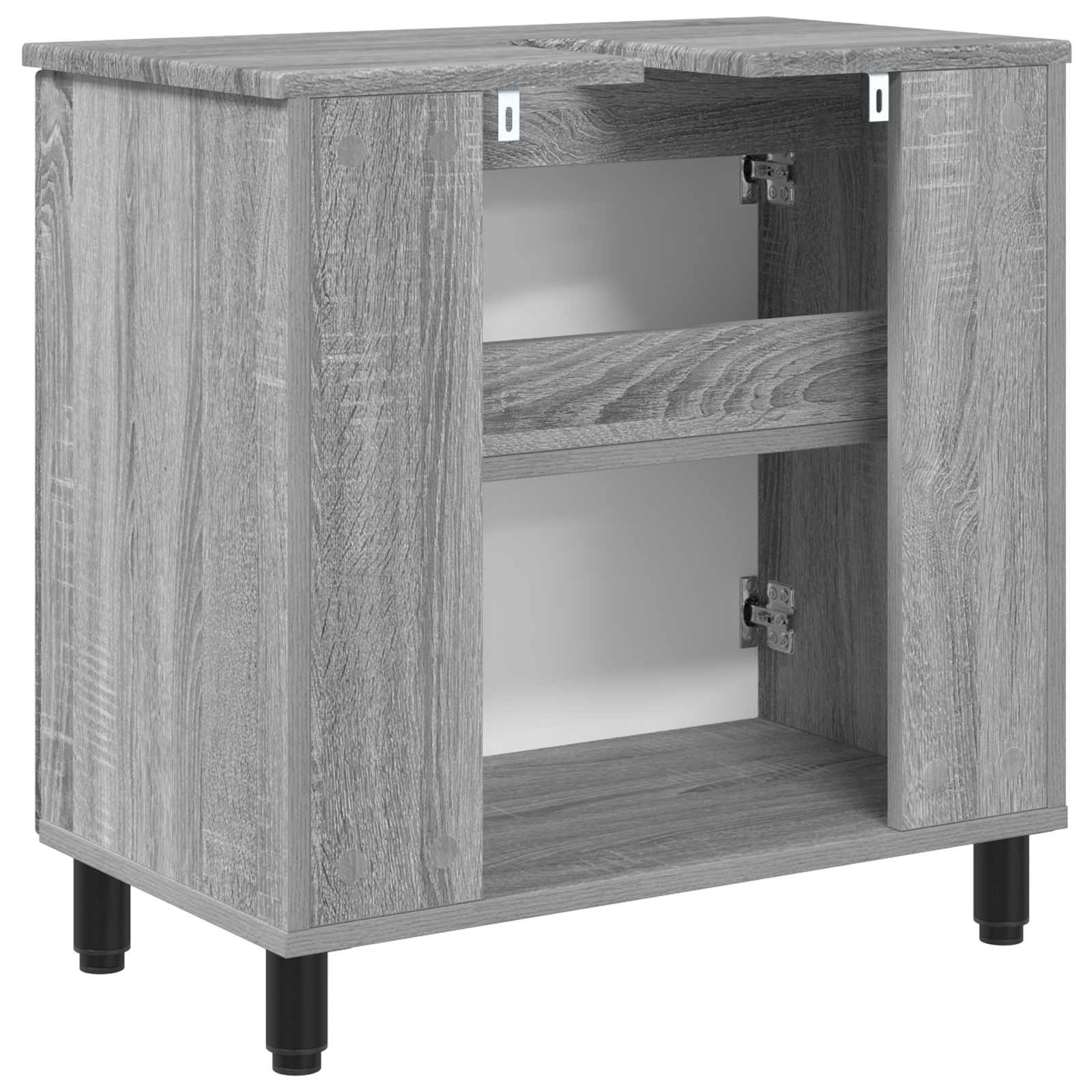 Έπιπλο μπάνιου Γκρι Sonoma 60 x 35 x 60 εκ. Επεξεργασμένο Ξύλο - Pakobazaar