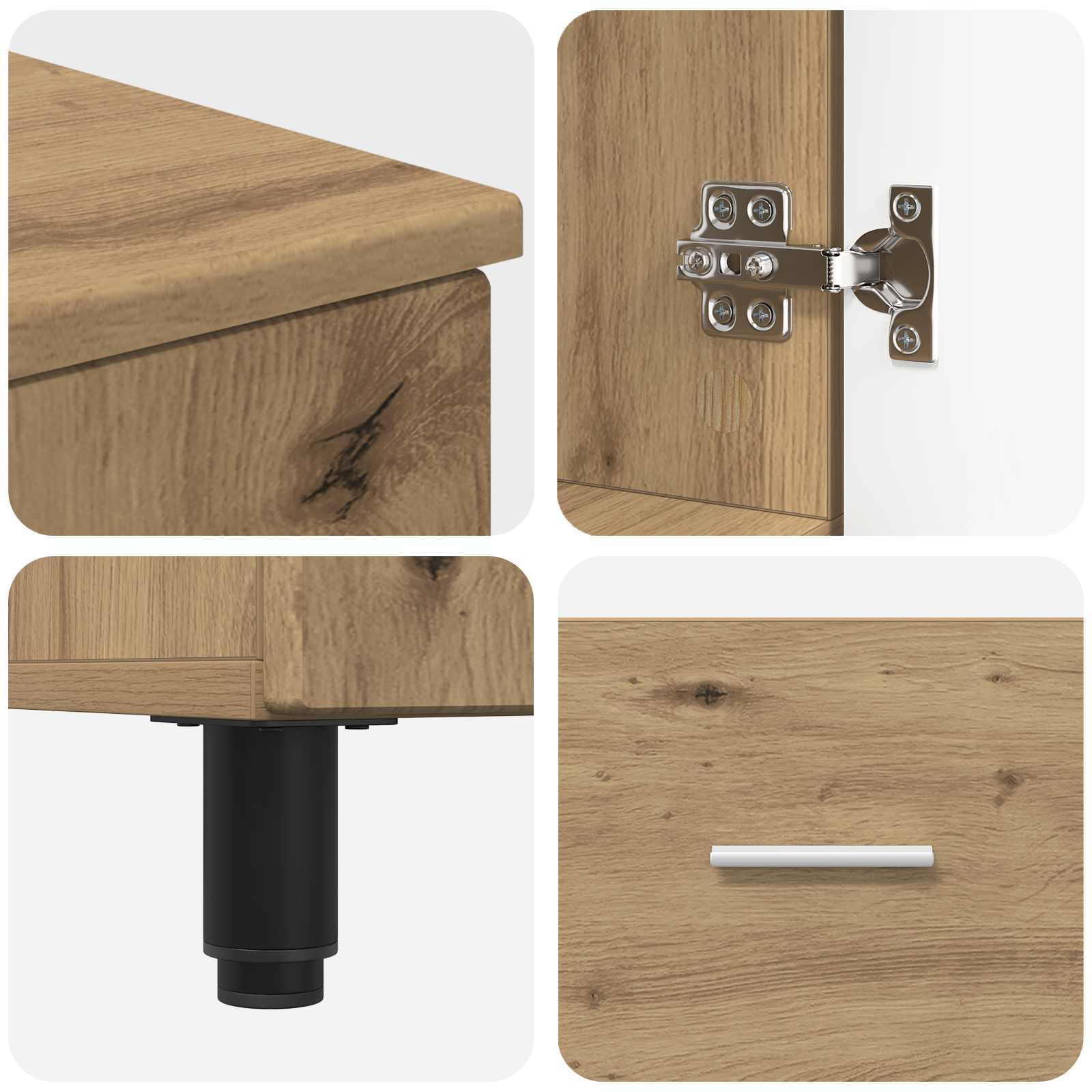 Έπιπλο μπάνιου Artisan Δρυς 60 x 35 x 60 εκ. Επεξεργασμένο Ξύλο - Pakobazaar