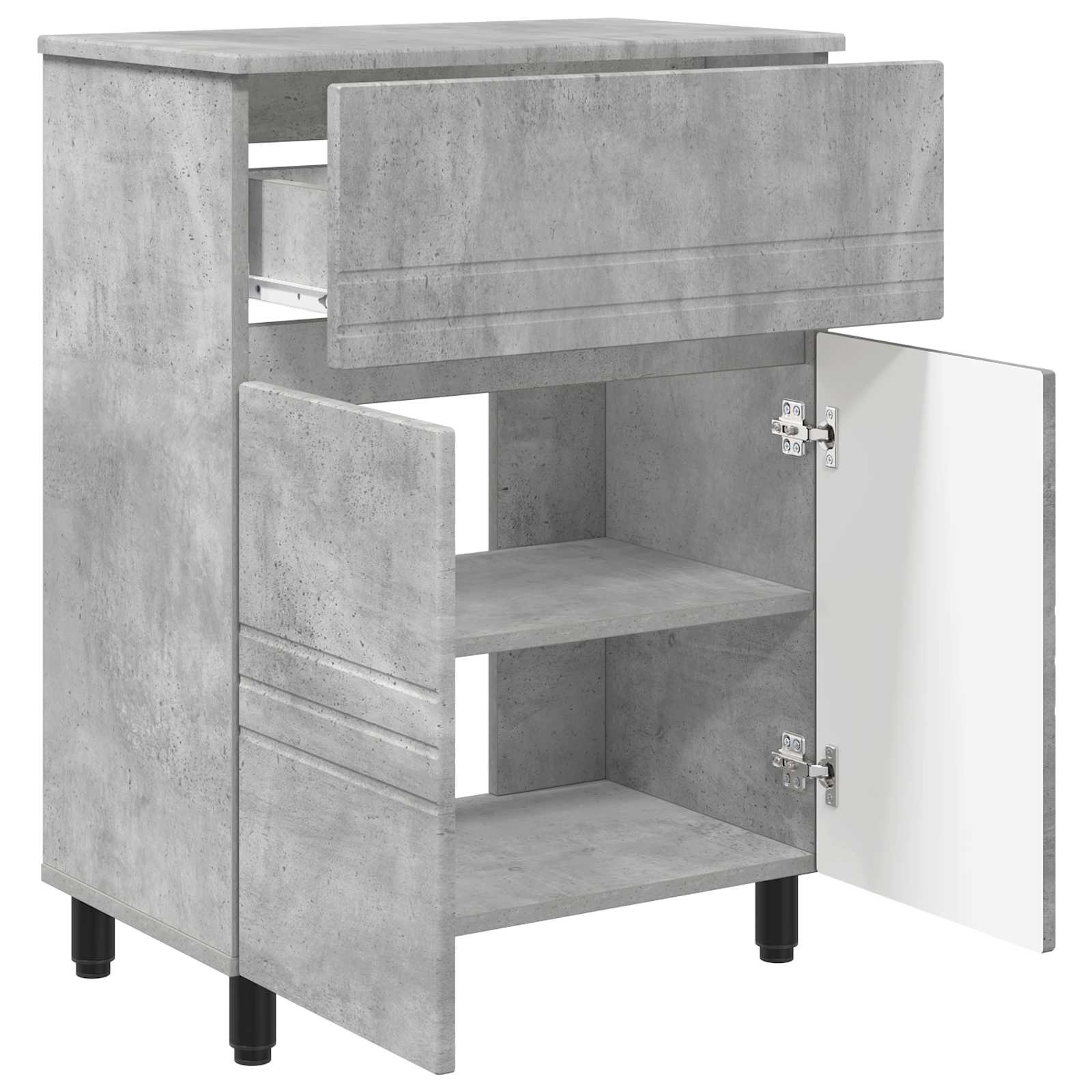 Έπιπλο μπάνιου Γκρι Σκυροδέματος 60 x 35 x 80 εκ - Pakobazaar