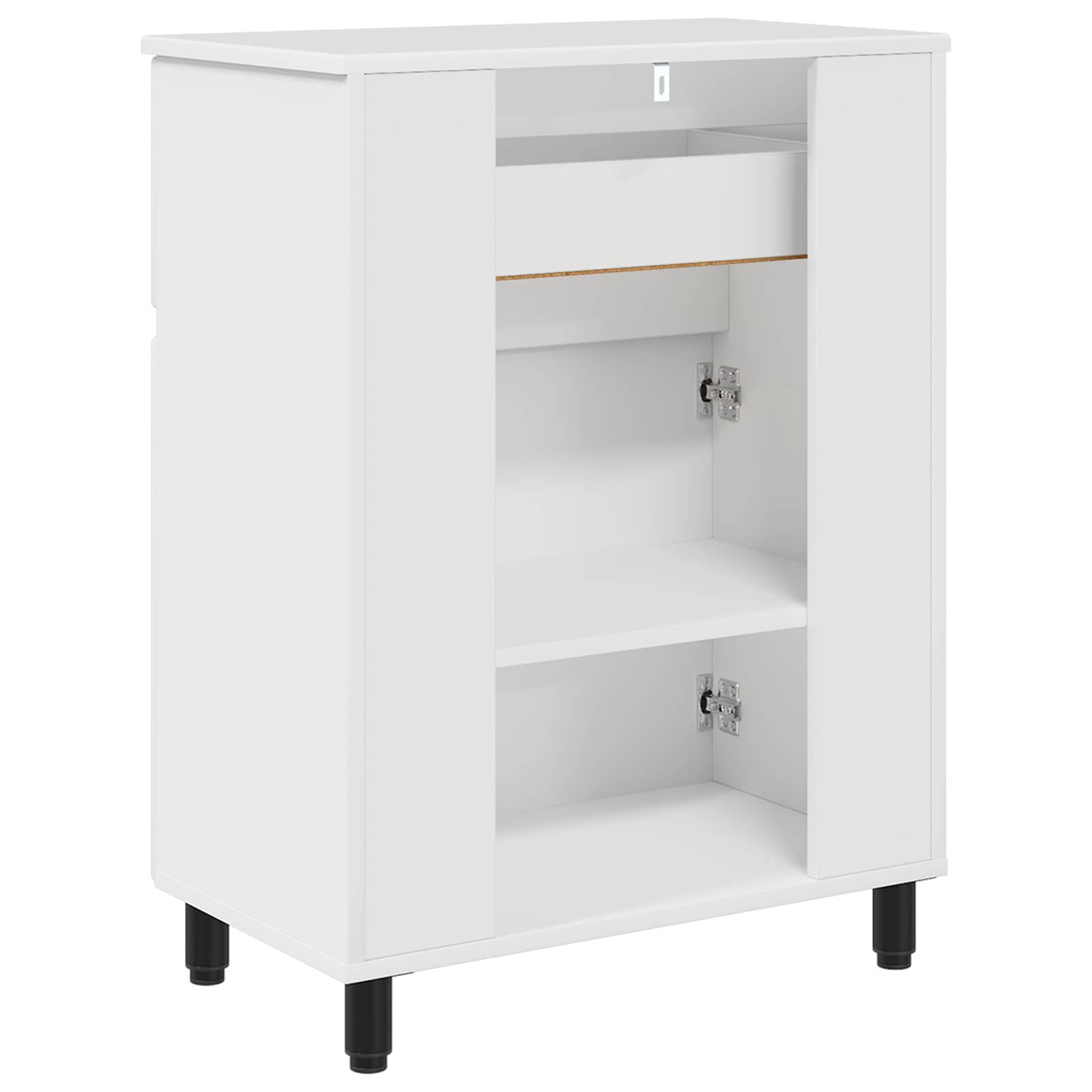 Έπιπλο μπάνιου Γυαλιστερό Λευκό 60 x 35 x 80 εκ - Pakobazaar