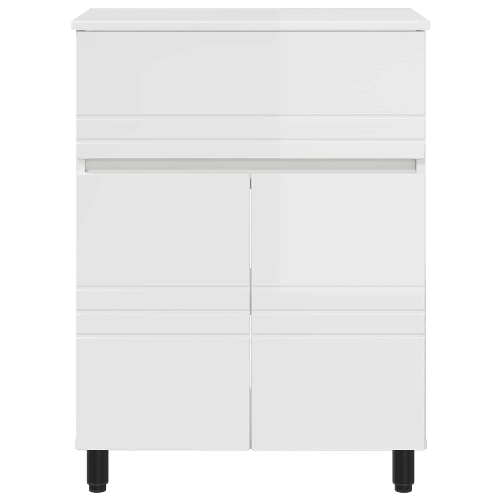 Έπιπλο μπάνιου Γυαλιστερό Λευκό 60 x 35 x 80 εκ - Pakobazaar