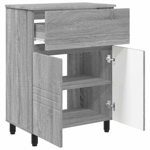 Έπιπλο μπάνιου Γκρι Sonoma 60 x 35 x 80 εκ Επεξεργασμένο Ξύλο - Pakobazaar