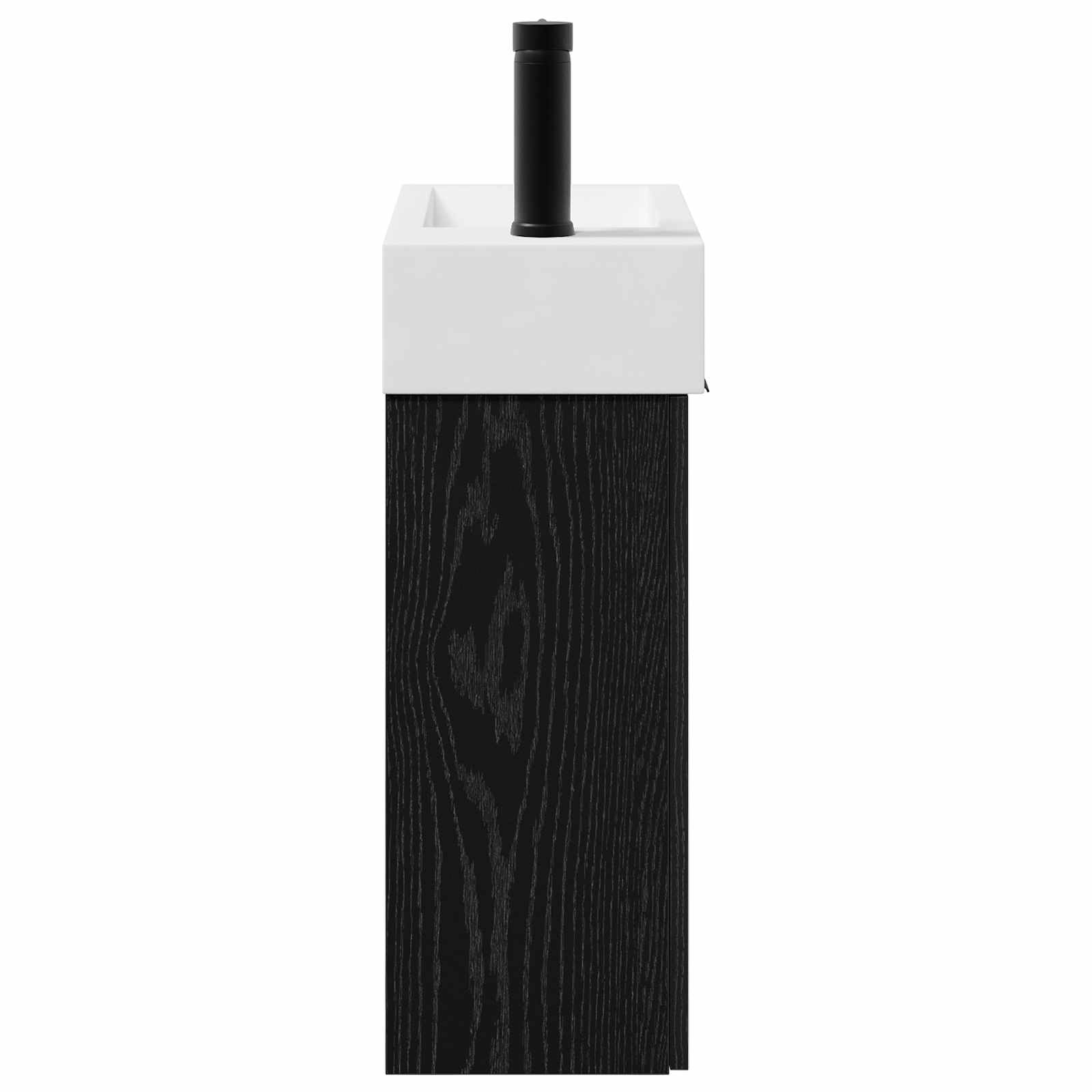 Μονάδα μπάνιου με βρύση Μαύρη Δρυς 45,5 x 22,5 x 84 εκ - Pakobazaar