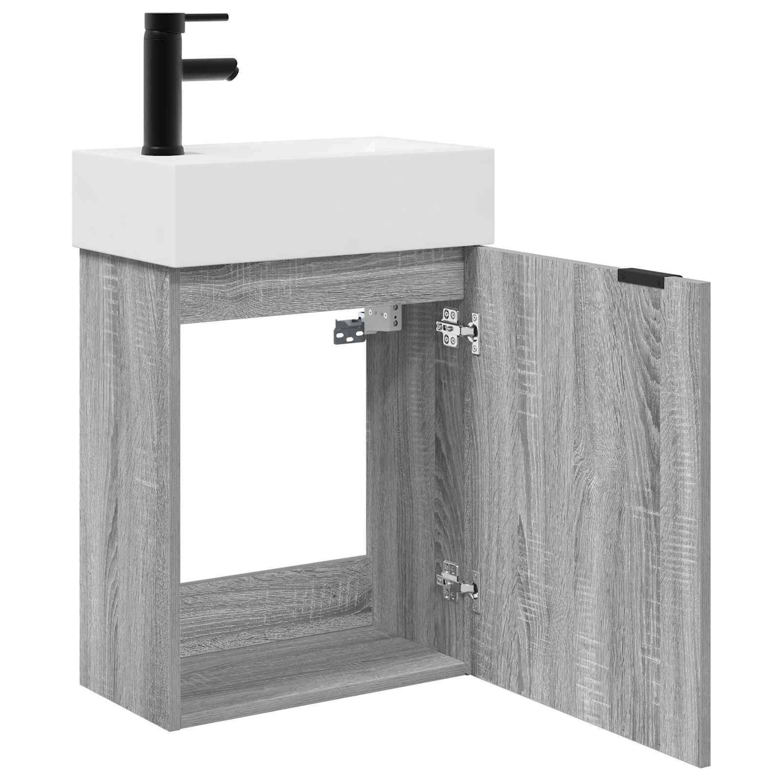 Μονάδα μπάνιου με βρύση Γκρι Sonoma 45,5 x 22,5 x 84 εκ - Pakobazaar