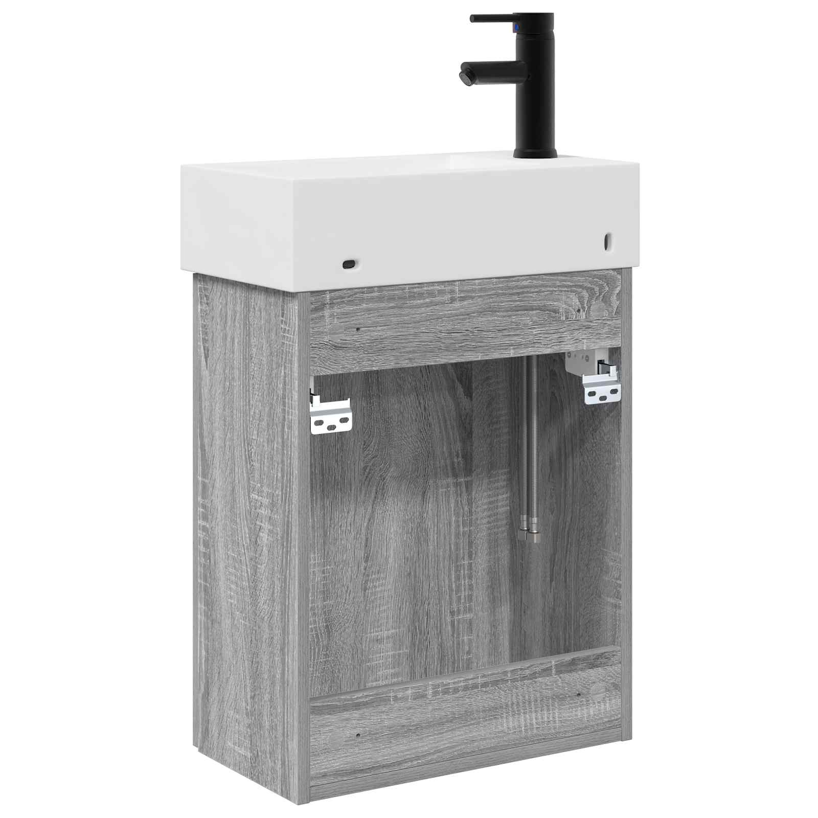 Μονάδα μπάνιου με βρύση Γκρι Sonoma 45,5 x 22,5 x 84 εκ - Pakobazaar