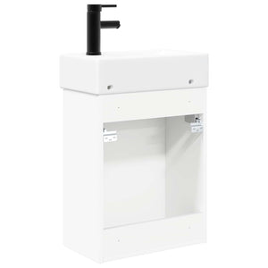 Μονάδα μπάνιου με βρύση Λευκό 45,5 x 22,5 x 84 εκ - Pakobazaar