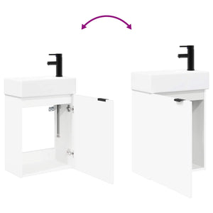 Μονάδα μπάνιου με βρύση Λευκό 45,5 x 22,5 x 84 εκ - Pakobazaar
