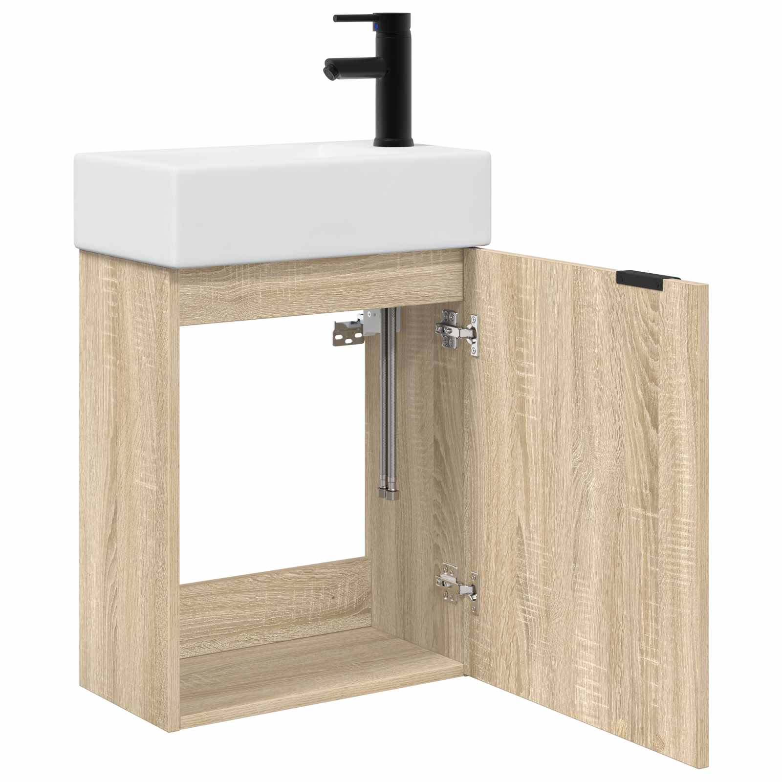 Μονάδα μπάνιου με βρύση Sonoma Δρυς 45,5 x 22,5 x 84 εκ - Pakobazaar