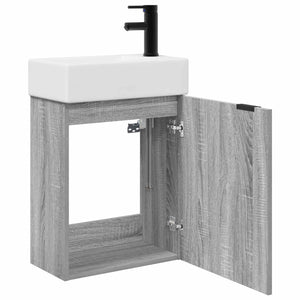 Μονάδα μπάνιου με βρύση Γκρι Sonoma 45,5 x 22,5 x 84 εκ - Pakobazaar
