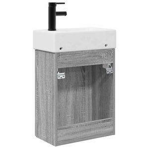 Μονάδα μπάνιου με βρύση Γκρι Sonoma 45,5 x 22,5 x 84 εκ - Pakobazaar