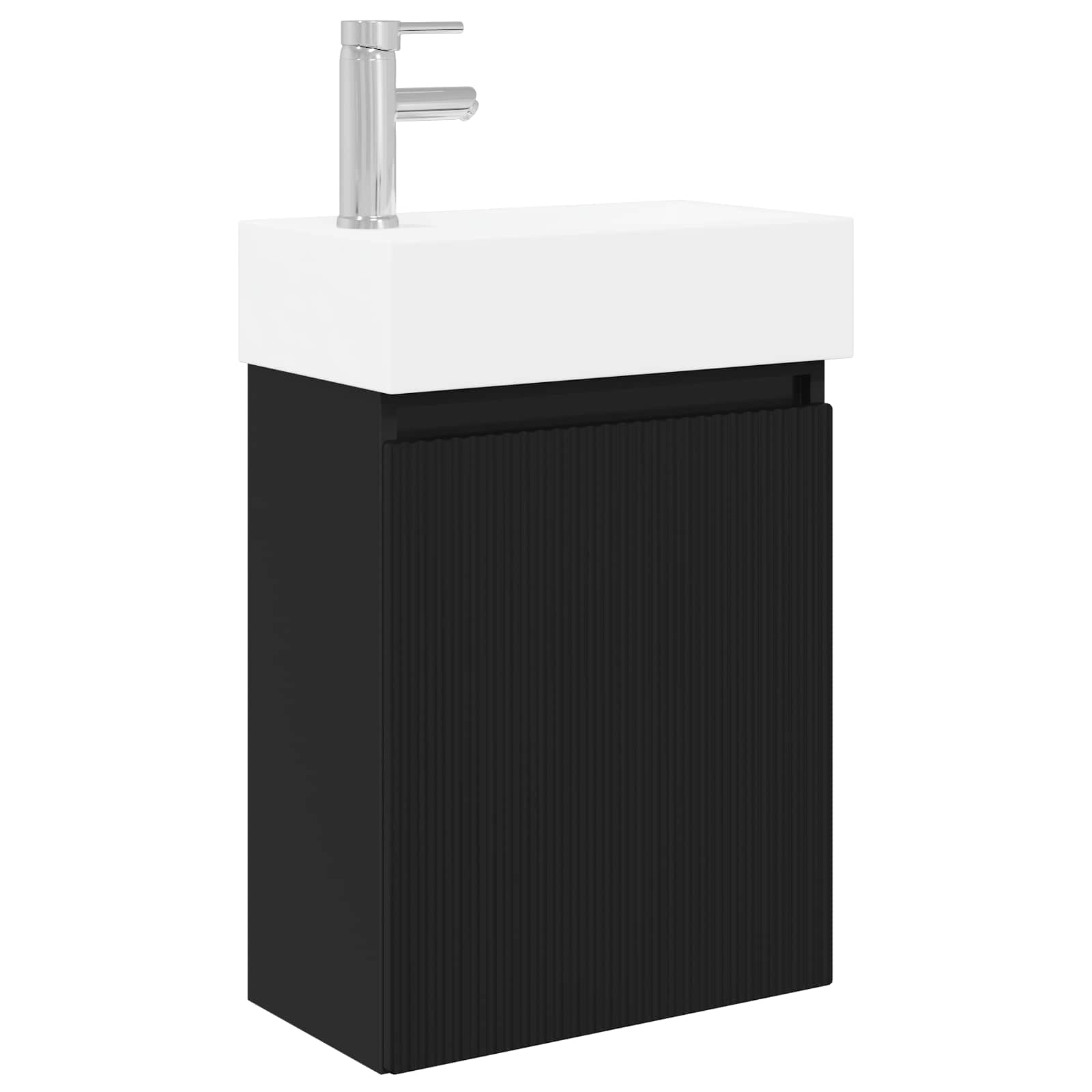 Μονάδα μπάνιου με βρύση Μαύρο 45,5 x 22,5 x 84 εκ - Pakobazaar