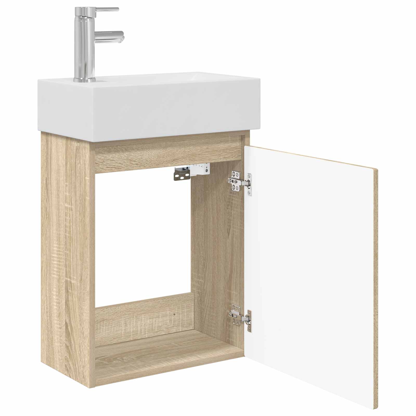 Μονάδα μπάνιου με βρύση Sonoma Δρυς 45,5 x 22,5 x 84 εκ - Pakobazaar