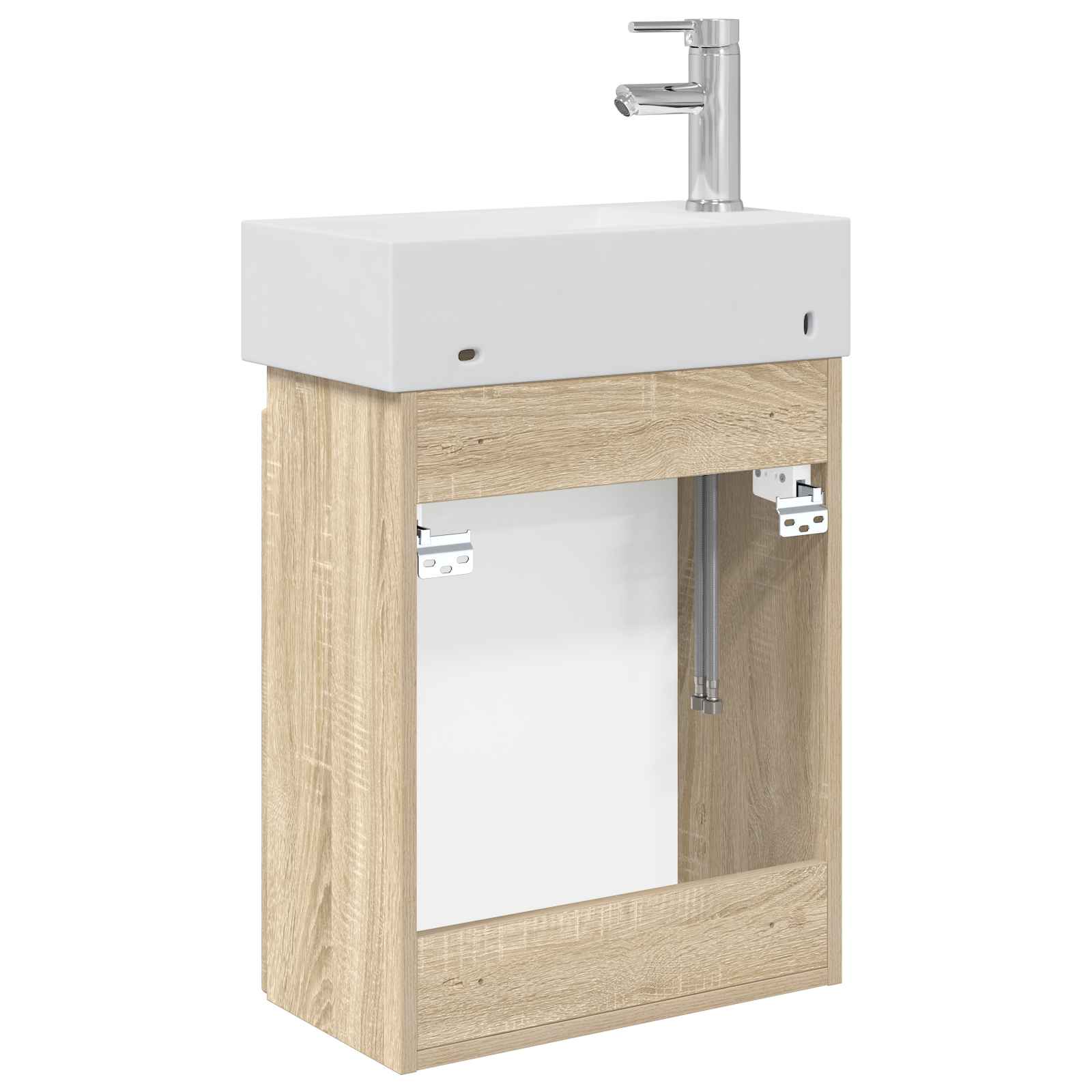 Μονάδα μπάνιου με βρύση Sonoma Δρυς 45,5 x 22,5 x 84 εκ - Pakobazaar