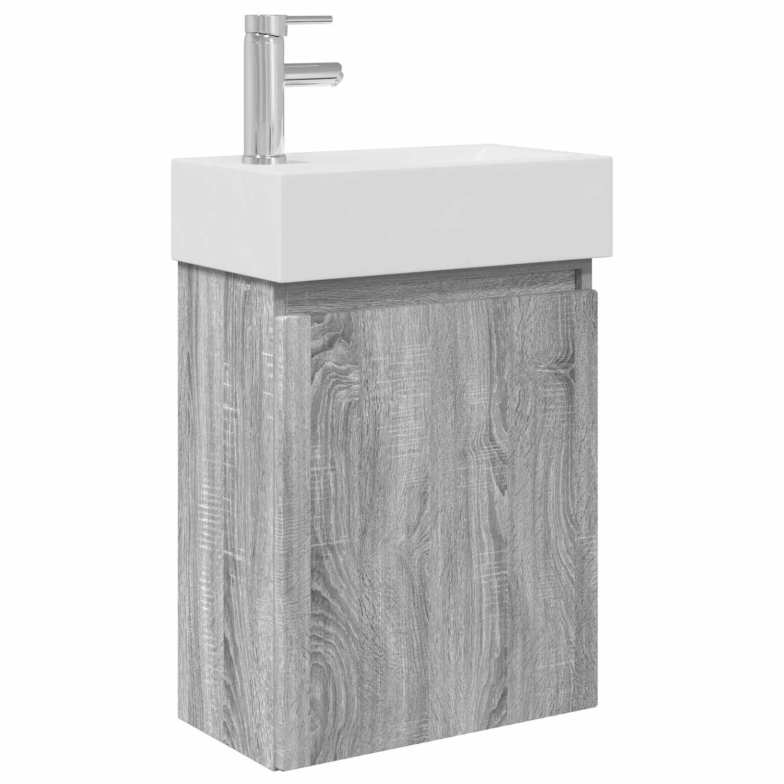 Μονάδα μπάνιου με βρύση Γκρι Sonoma 45,5 x 22,5 x 84 εκ - Pakobazaar