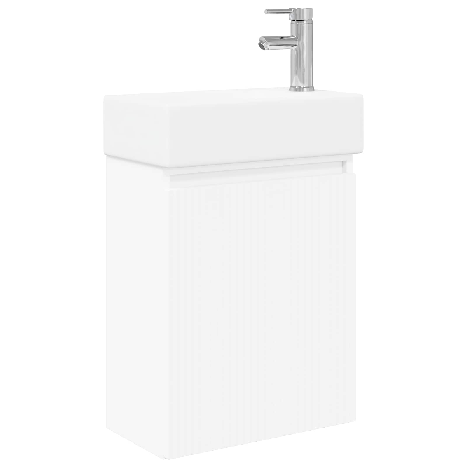 Μονάδα μπάνιου με βρύση Λευκό 45,5 x 22,5 x 84 εκ - Pakobazaar