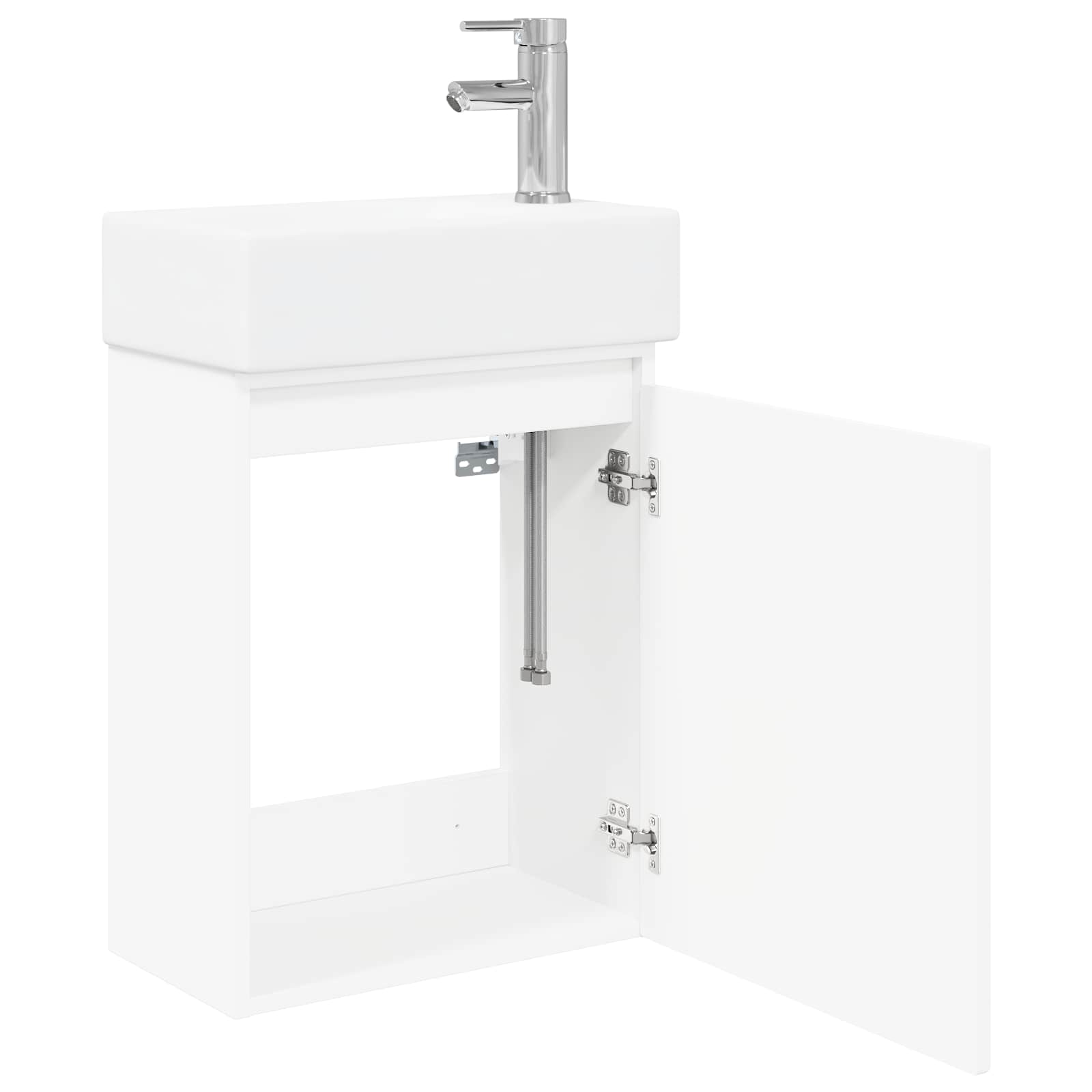 Μονάδα μπάνιου με βρύση Λευκό 45,5 x 22,5 x 84 εκ - Pakobazaar