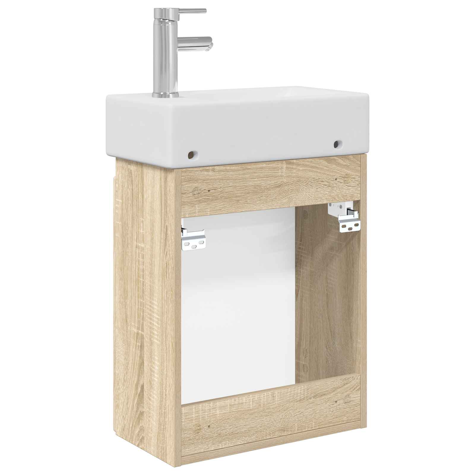 Μονάδα μπάνιου με βρύση Sonoma Δρυς 45,5 x 22,5 x 84 εκ - Pakobazaar