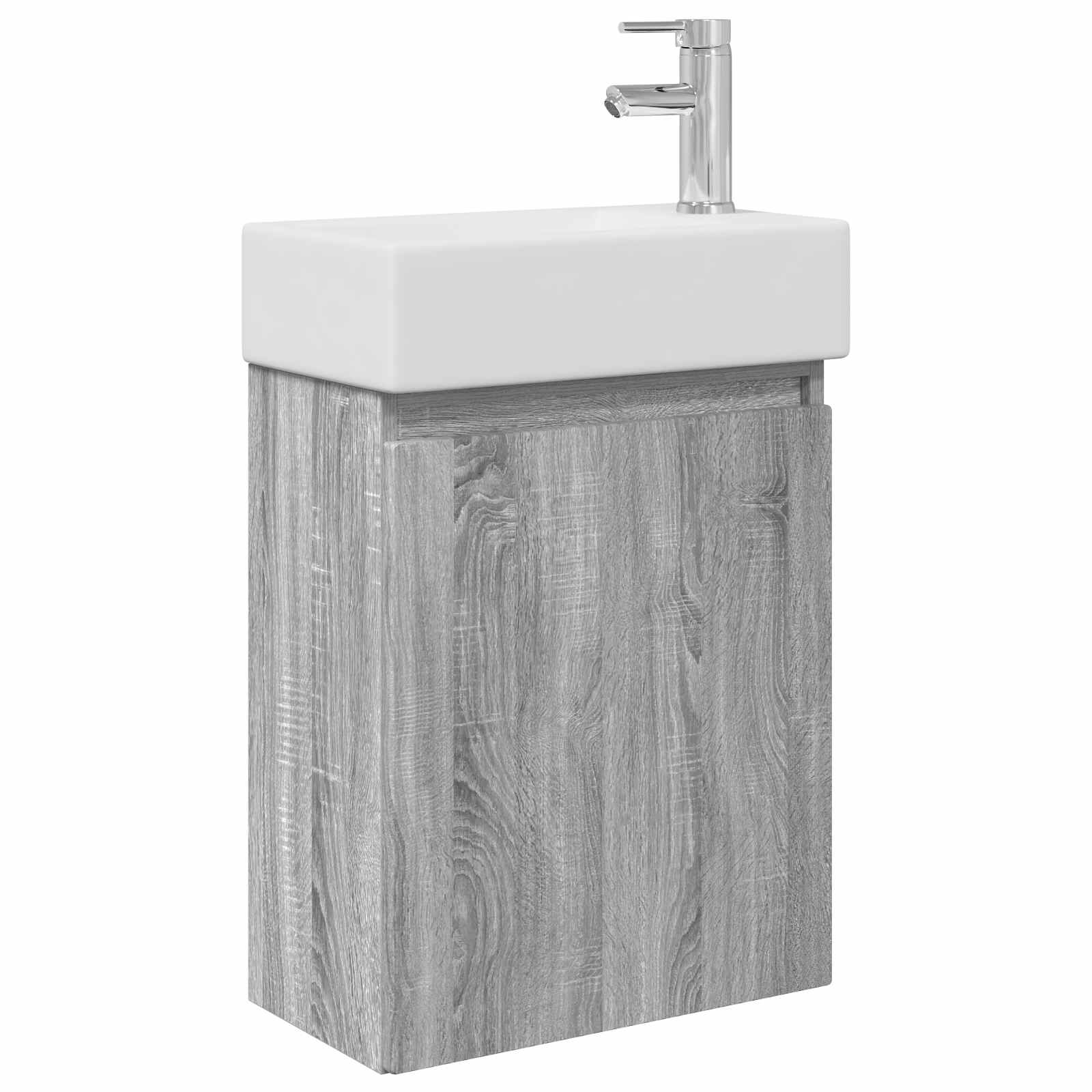 Μονάδα μπάνιου με βρύση Γκρι Sonoma 45,5 x 22,5 x 84 εκ - Pakobazaar