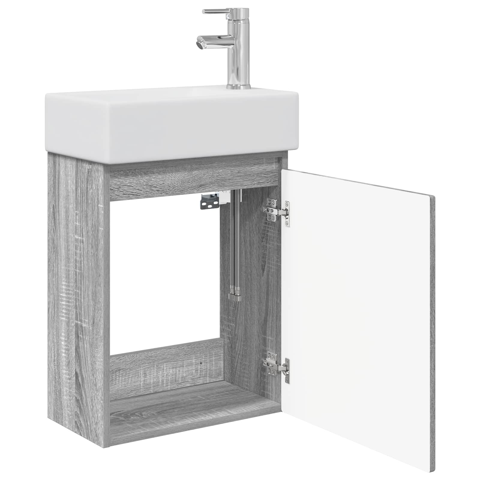 Μονάδα μπάνιου με βρύση Γκρι Sonoma 45,5 x 22,5 x 84 εκ - Pakobazaar