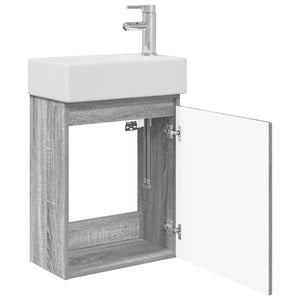 Μονάδα μπάνιου με βρύση Γκρι Sonoma 45,5 x 22,5 x 84 εκ - Pakobazaar