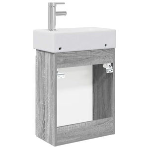 Μονάδα μπάνιου με βρύση Γκρι Sonoma 45,5 x 22,5 x 84 εκ - Pakobazaar