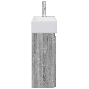 Μονάδα μπάνιου με βρύση Γκρι Sonoma 45,5 x 22,5 x 84 εκ - Pakobazaar