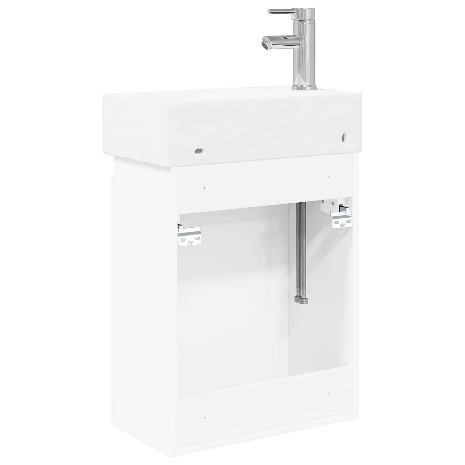 Μονάδα μπάνιου με βρύση Λευκό 45,5 x 22,5 x 84 εκ - Pakobazaar