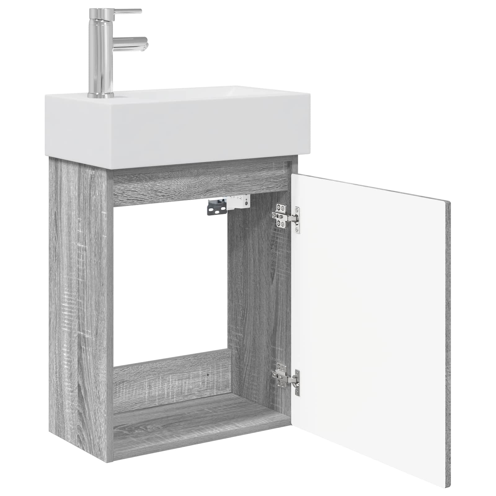Μονάδα μπάνιου με βρύση Γκρι Sonoma 45,5 x 22,5 x 84 εκ - Pakobazaar