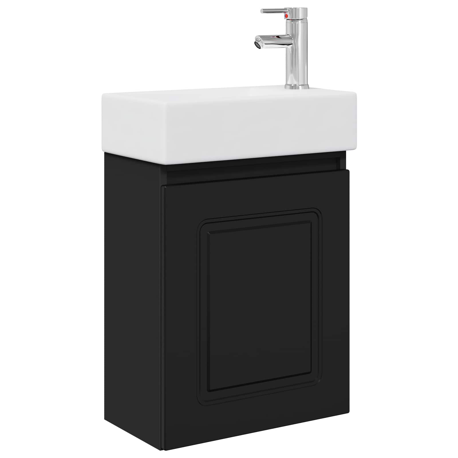 Μονάδα μπάνιου με βρύση Μαύρο 45,5 x 22,5 x 84 εκ - Pakobazaar