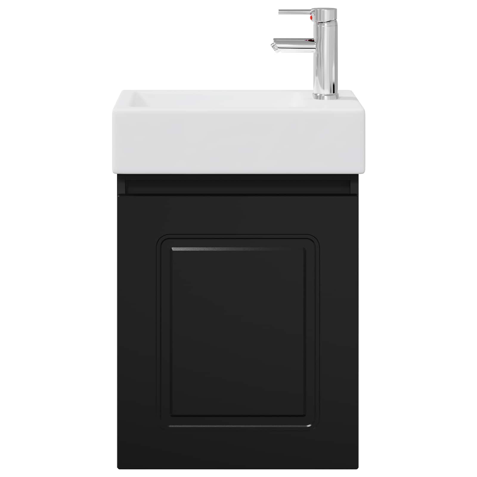 Μονάδα μπάνιου με βρύση Μαύρο 45,5 x 22,5 x 84 εκ - Pakobazaar